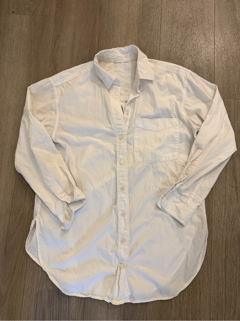 GAP Oversized White Button-Down Shirt